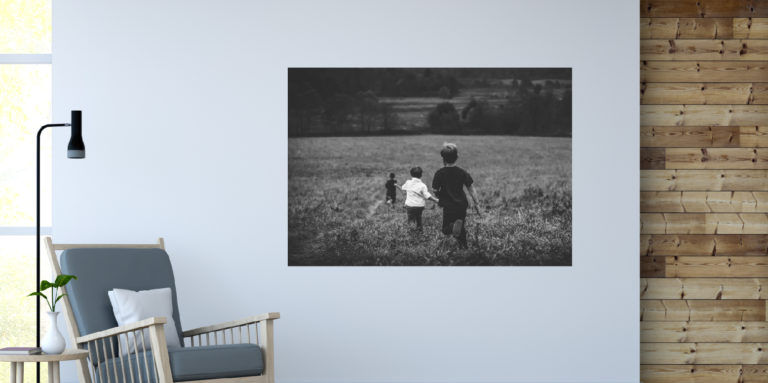 Dzieci na łące fotoobraz