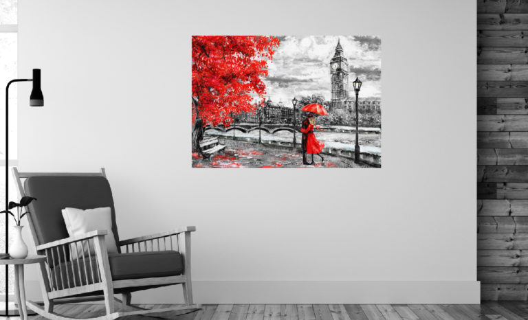 Obraz BigBen malarstwo fotoobraz