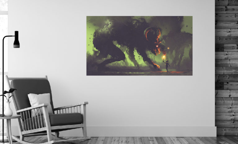 Bestia i dziecko fotoobraz