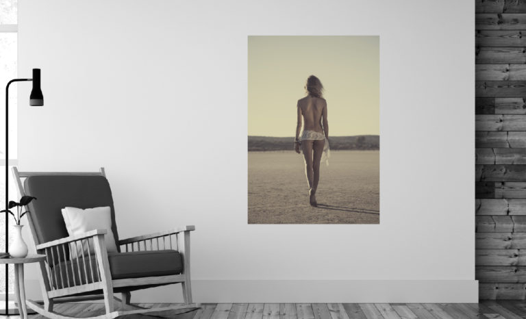 Kobieta plaża fotoobraz