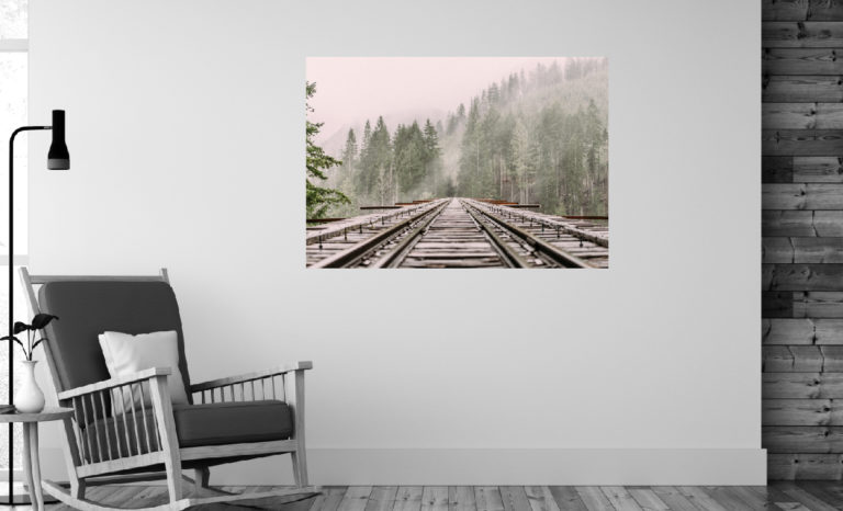 Krajobraz tory fotoobraz