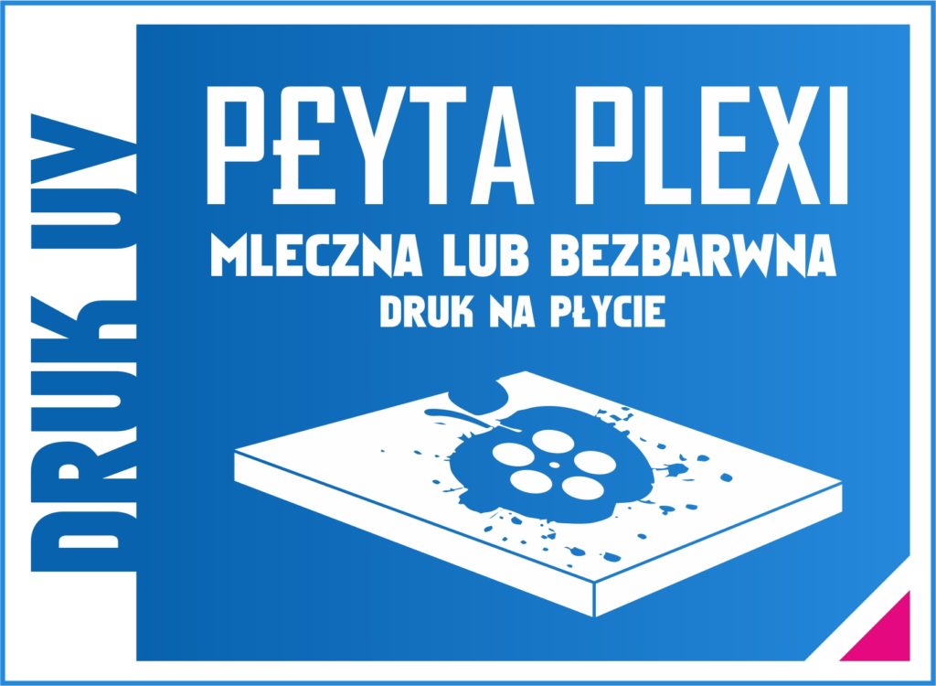 druk na płytach plexi
