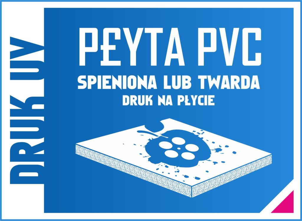 druk na płytach pvc
