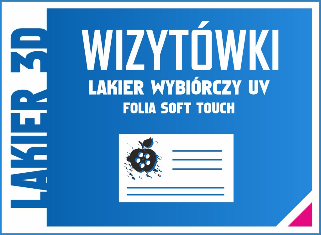 Wizytówki z lakierem wybiórczym